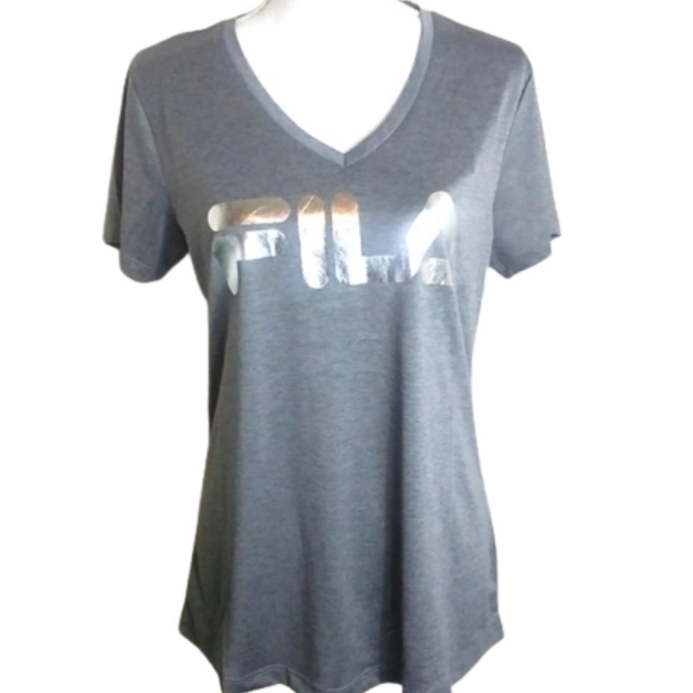 FILA with LOGO GREY TEE SIZE L